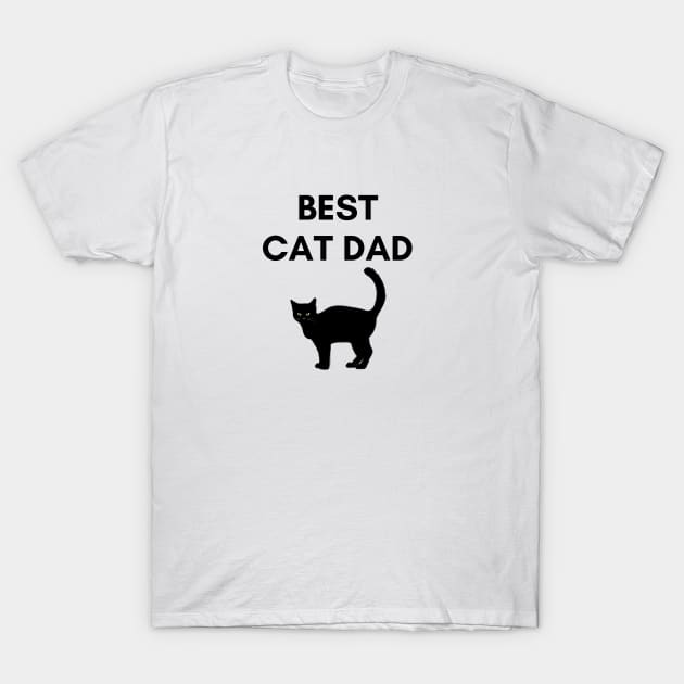 Best Cat Dad T-Shirt by Flamingo Design